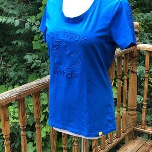 Pancoat Blue T-Shirt w/Raised Design